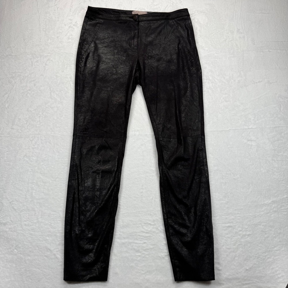 Philosophy Faux Leather Pants Black Coated Skinny Leggings Size 6